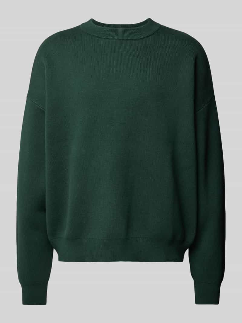 Sweter z dzianiny z prążkowanymi wykończeniami model ‘Brixton’