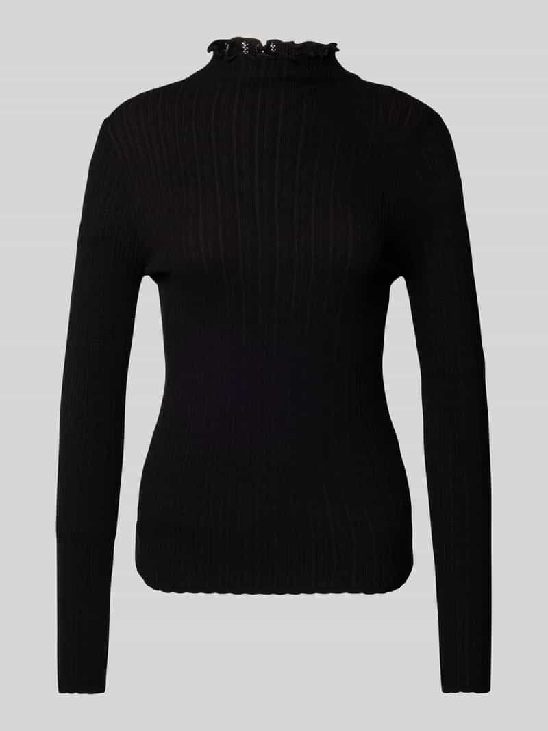Sweter z dzianiny ze stójką model ‘Tayeli’