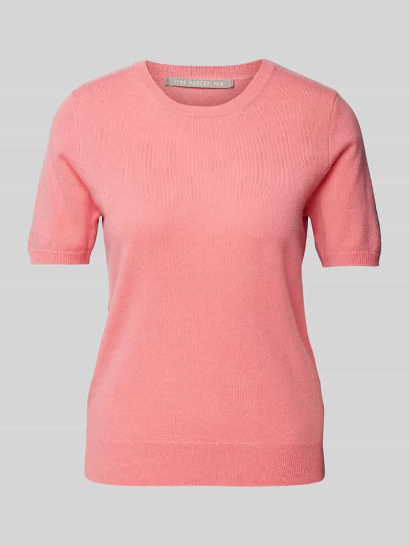 T-shirt z kaszmiru z okrągłym dekoltem