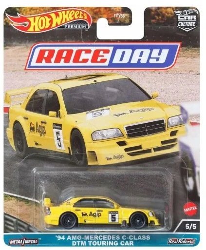 HOT WHEELS PREMIUM RACE DAY '94 AMG-Mercedes C-Class DTM Touring Car HKC62