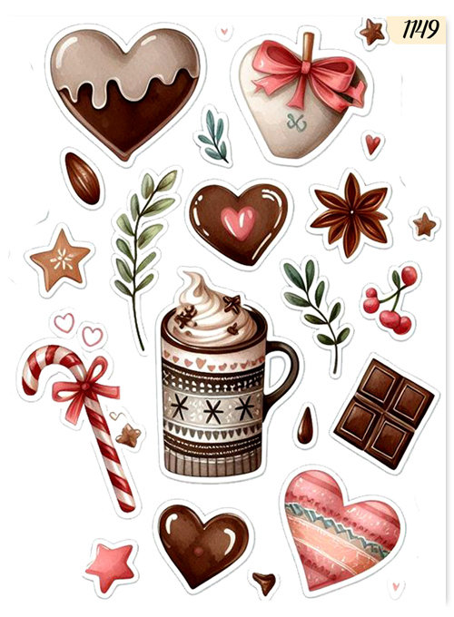 1szt TATUAŻE ZMYWALNE DLA DZIECI 7X10 Boże Narodzenie Świąteczne 1149