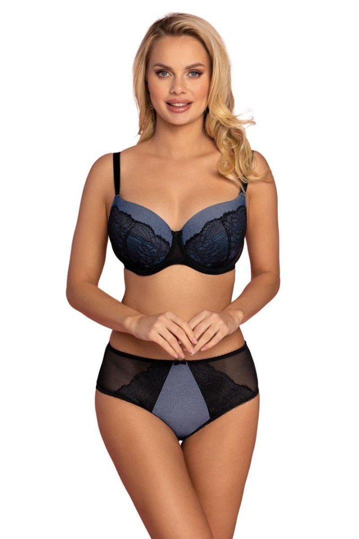 Biustonosz push up Biustonosz Usztywniany Model VB-438 Black/Jeans - Vena - 80G