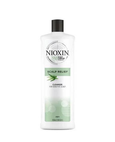 Nioxin Scalp Relief Cleanser Szampon, Szampon Oczyszczający i Łagodzący Skórę Głowy, 1000ml