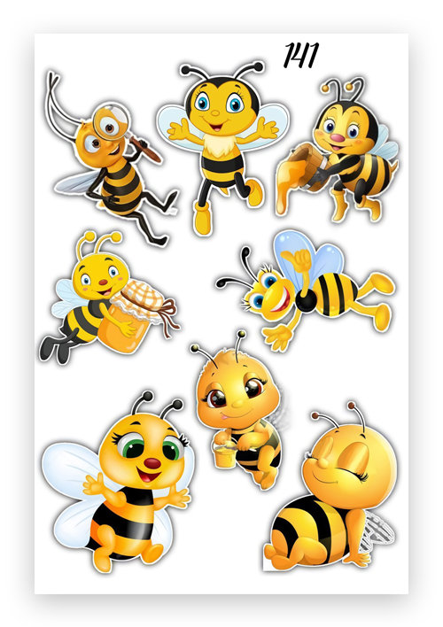 TATUAŻE DZIARY ZMYWALNE DLA DZIECI Pszczoła 141
