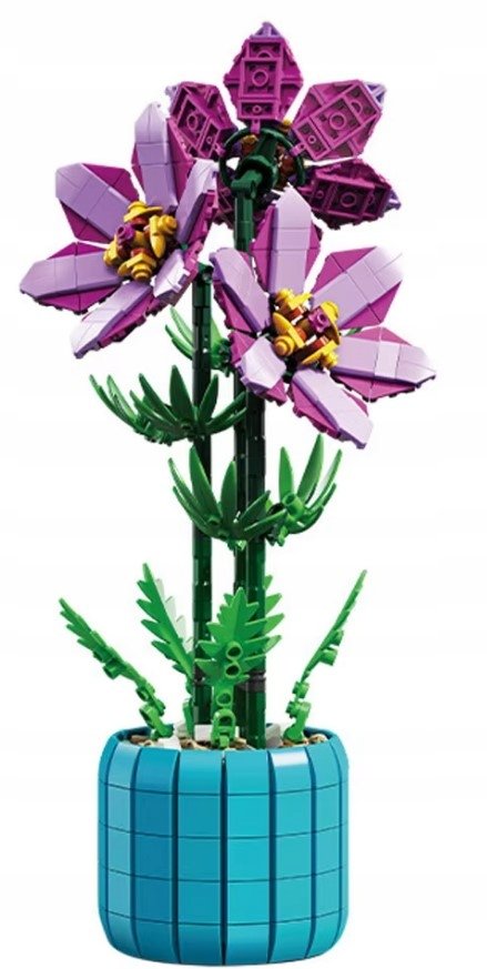 KLOCKI CREATOR ZESTAW KWIATÓW AZALIA RHODODENDRON PREZENT DIY 589 elementów