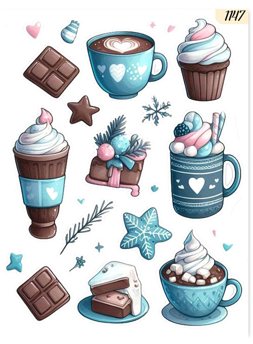 1szt TATUAŻE ZMYWALNE DLA DZIECI 7X10 Boże Narodzenie Świąteczne 1147