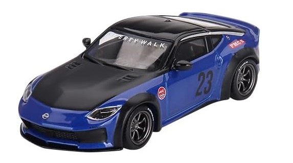 Tarmac Works Nissan Z400 Lb Nation Works Blue 2024 1:64 00732-L