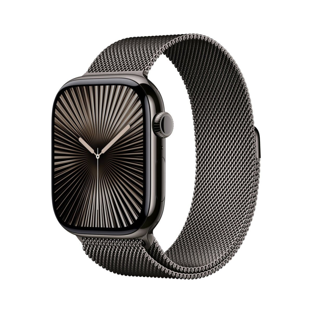 Apple Watch 10 GPS + Cellular 46mm łupkowy tytan bransoleta mediolańska S/M Łupkowa