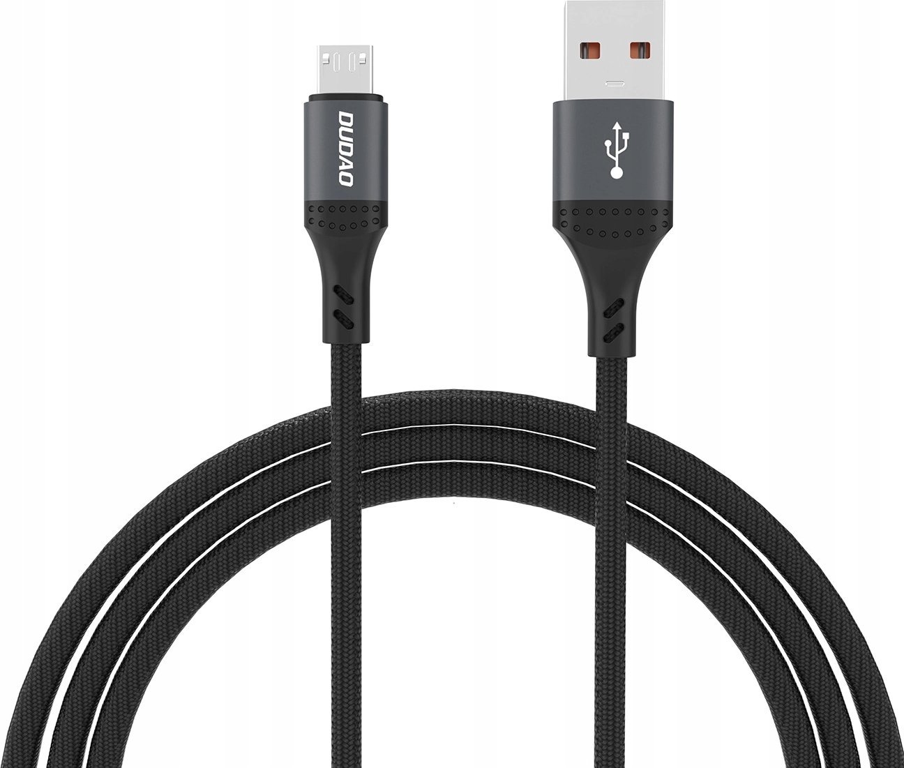 Kabel USB Dudao Kabel Dudao L3SM USB-A - MicroUSB 3A 1,2m z oplotem - czarny