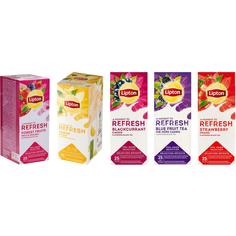 Staples Herbata lipton classic truskawkowa koperta 25/p