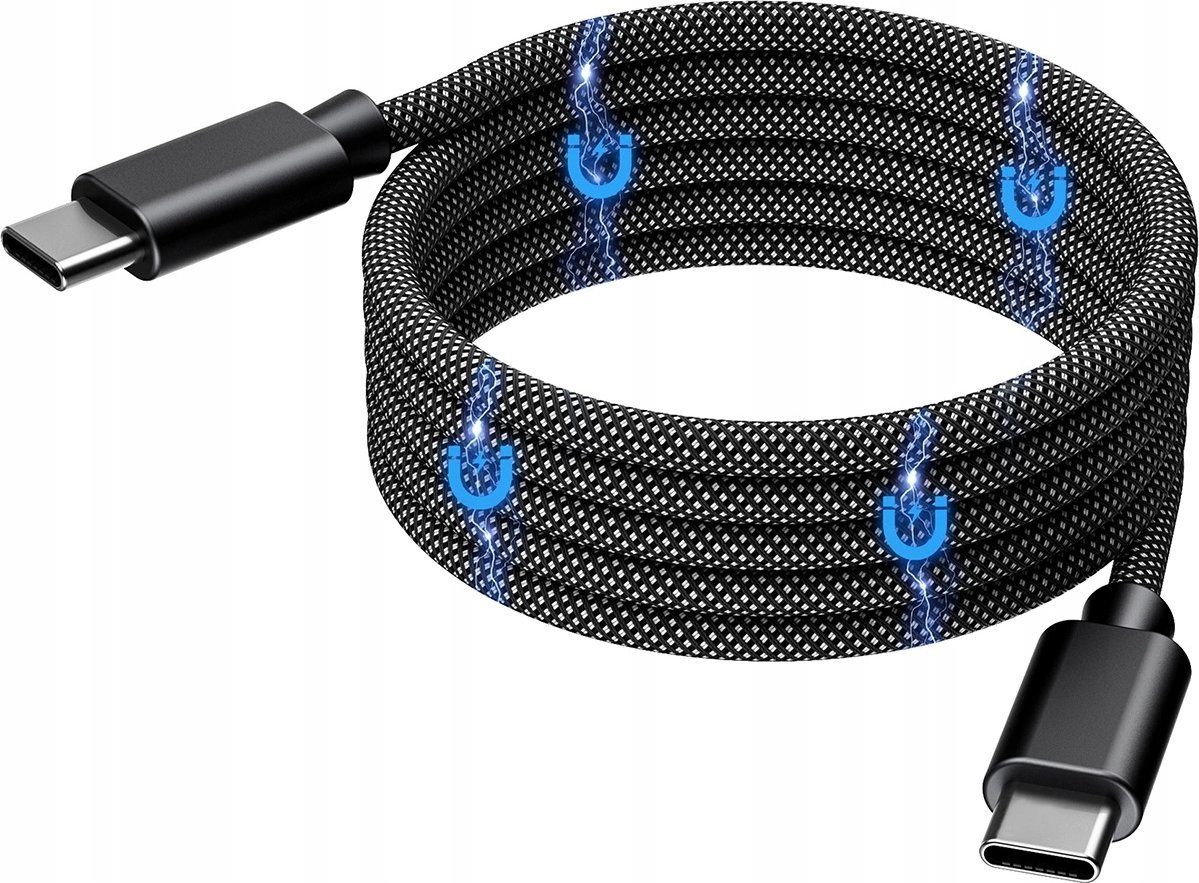 Kabel USB Choetech Kabel Choetech XCC-1054 240W z Power Delivery 3.1 USB-C magnetyczny 1,2m - czarny