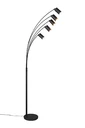 Sypialniana lampa podłogowa MARLEY 412400532 Trio metalowa czarna