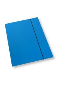 Teczka A4 z gumką lakier niebieska 350gsm (10szt)