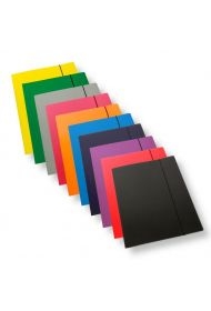 Teczka A4 z gumką laminowana mix 350gsm (10szt)