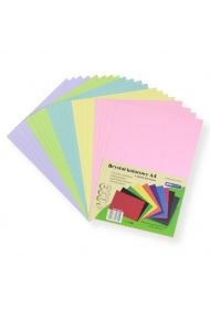 Tektura A4 kolorowa mix pastel 20szt