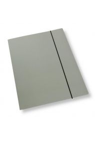 Teczka A4 z gumką lakier szara 350gsm (10szt)