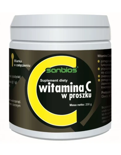 Witamina C w proszku 200 g Sanbios