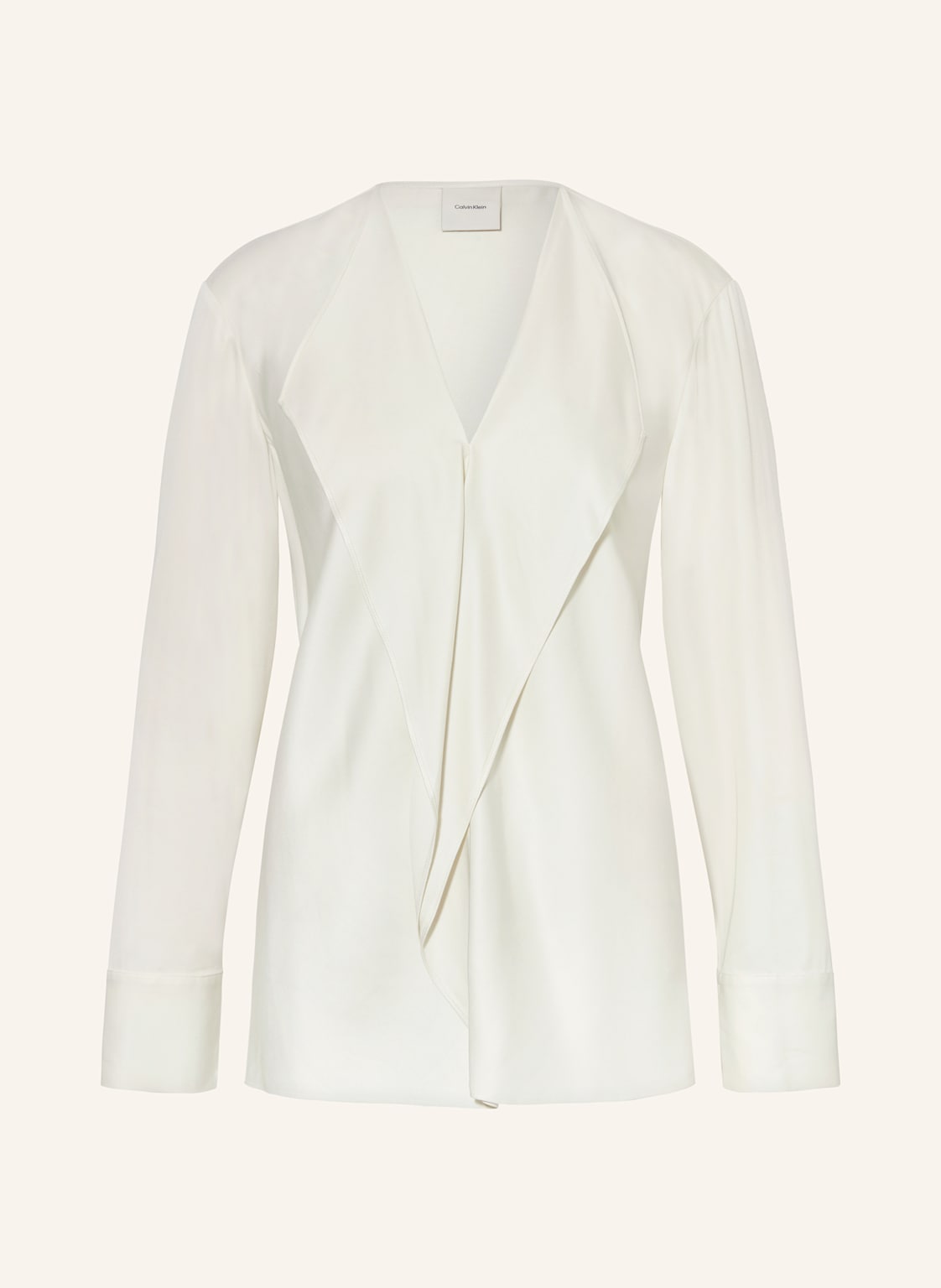 Calvin Klein Bluzka Z Satyny weiss