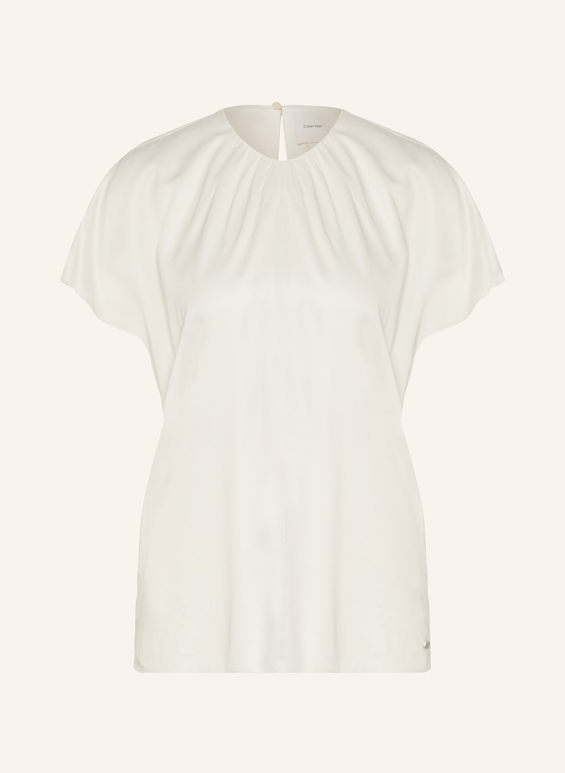 Calvin Klein Bluzka Z Satyny weiss