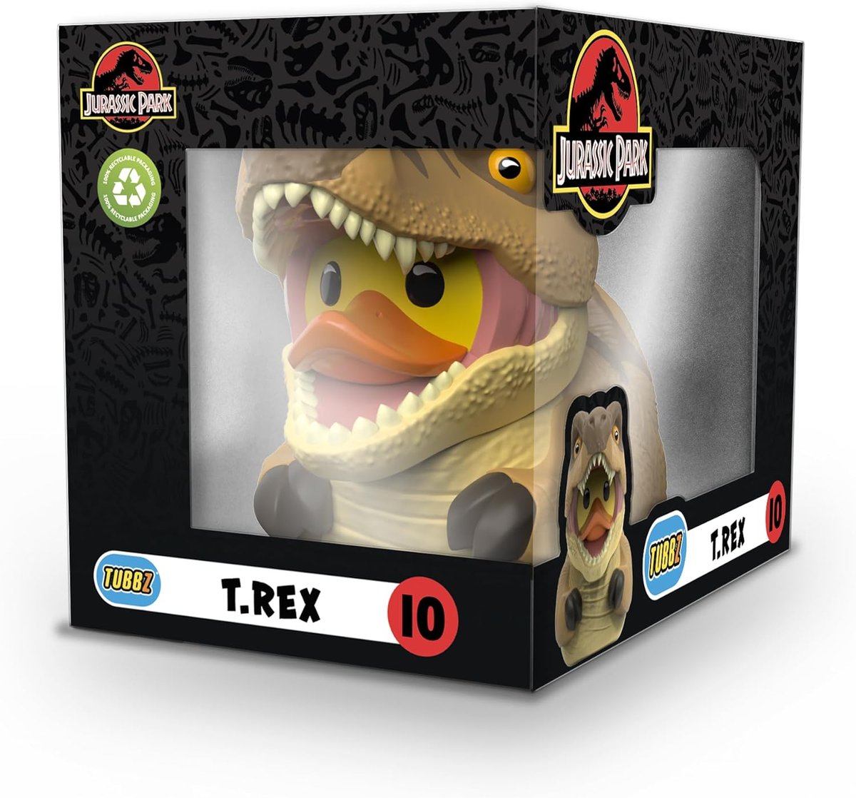 tubbz kaczuszka figurka jurassic park boxed t-rex world tyranozaur rex