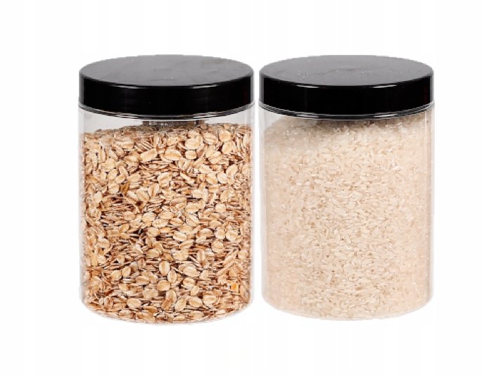 SŁOIK PLASTIKOWY 1000ML POJEMNIK NA ŻYWNOŚĆ 2SZT