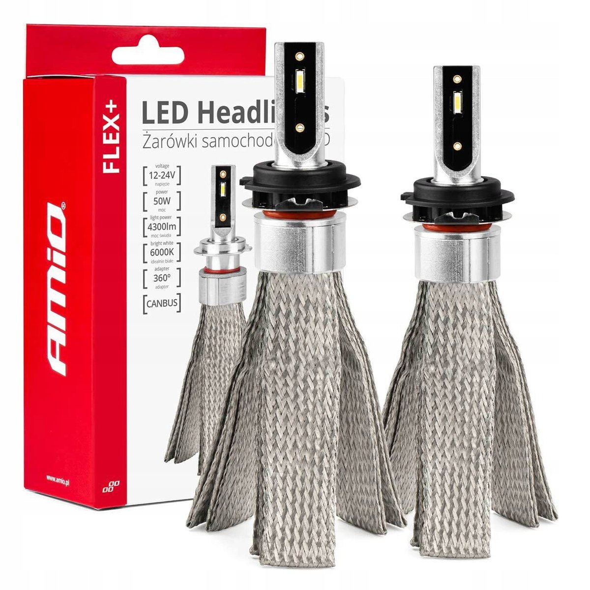 Flex+ Canbus Żarówki Samochodowe LED LEDowe H7 12V 24V