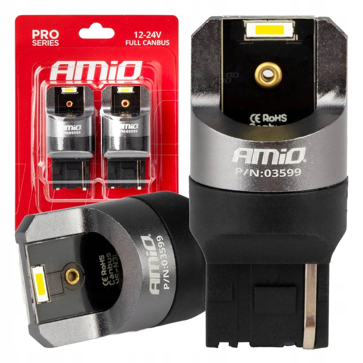 PRO ŻARÓWKI LED FULL CANBUS 2SMD T20 W21W 12V 24V BIAŁE MOCNE