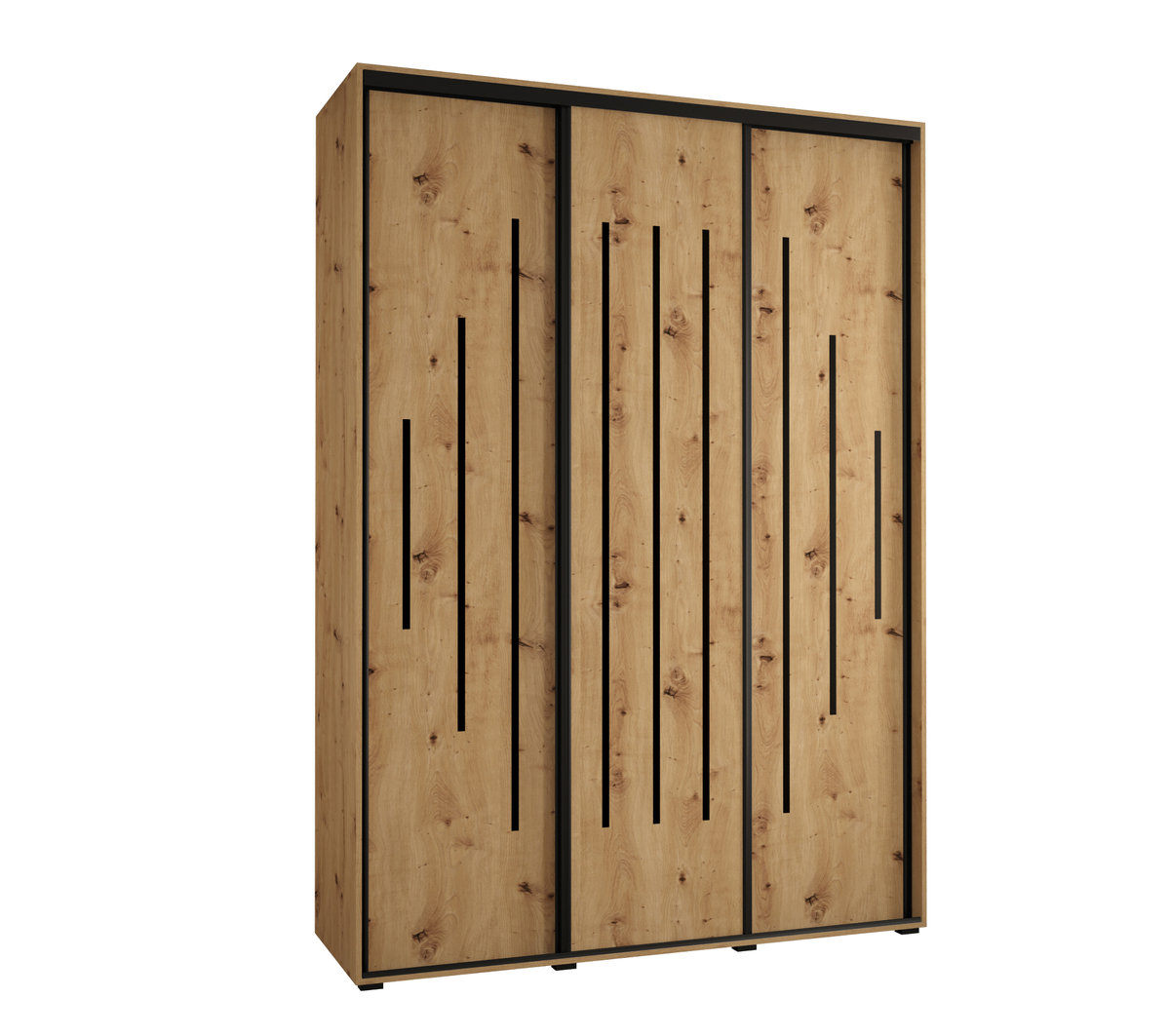 Szafa przesuwna wysoka Davos 12 180 gł. 45 artisan + artisan + czarny