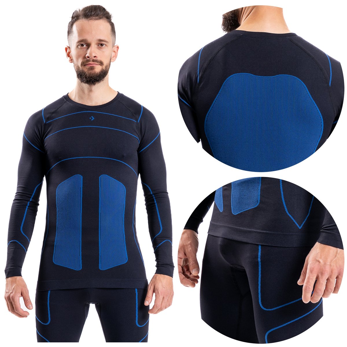 Zestaw Termoaktywny LEGGINSY KOSZULKA Bielizna TERMOAKTYWNA Bezszwowe r 2XL