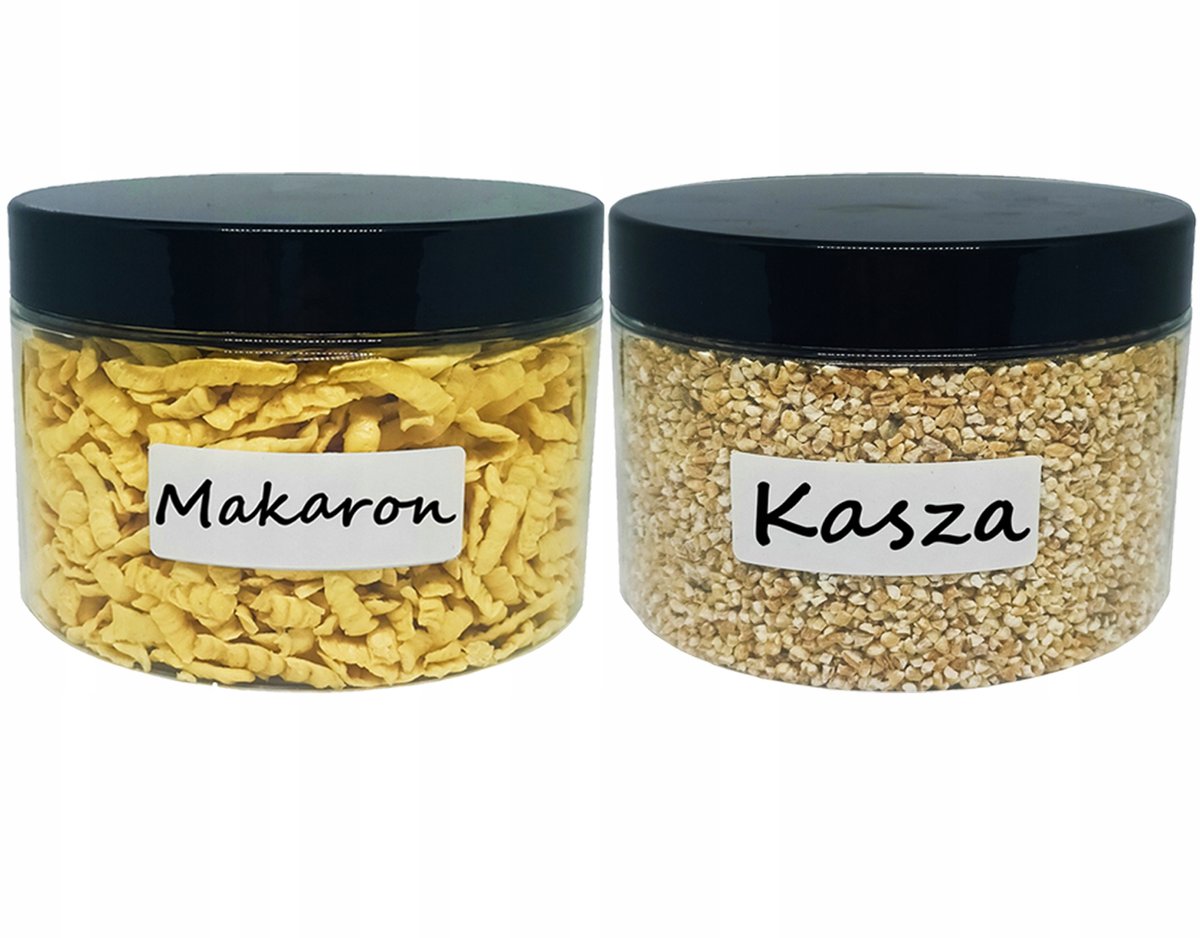 Pojemniki na żywność słoik plastikowy na przyprawy 0,5l, 2 szt.