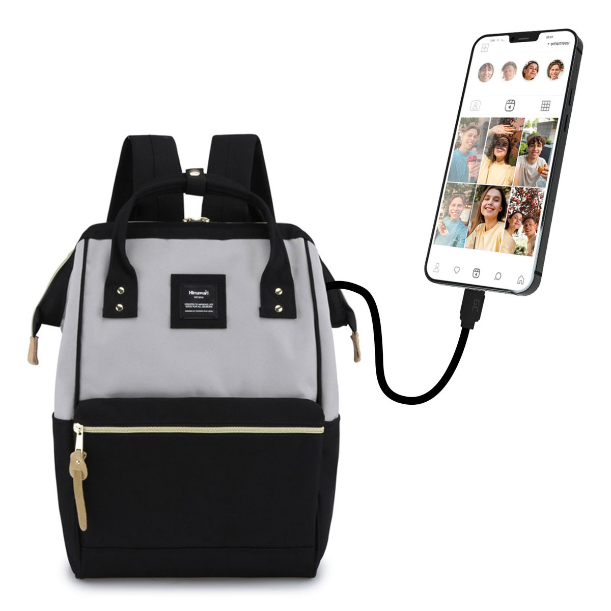 Plecak wielofunkcyjny z kieszeniami na urządzenia przenośne - Himawari