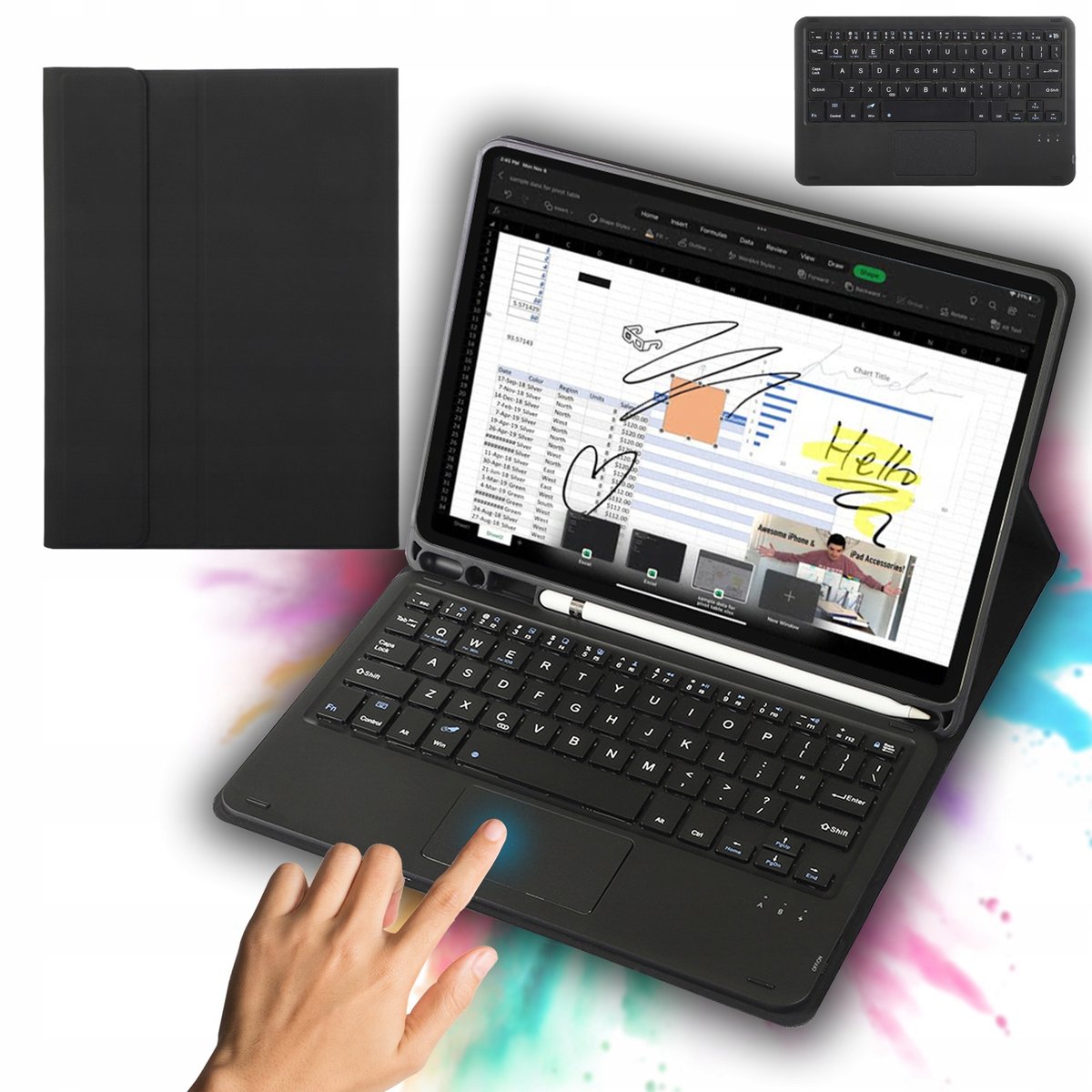 ETUI OBUDOWA KLAWIATURA Z TOUCHPADEM DO APPLE IPAD 10 GEN. (10.9 CALA)