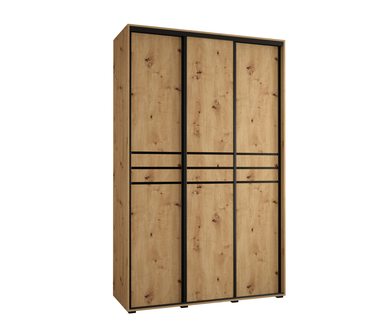 Szafa przesuwna wysoka Davos 10 160 gł. 45 artisan + artisan + czarny