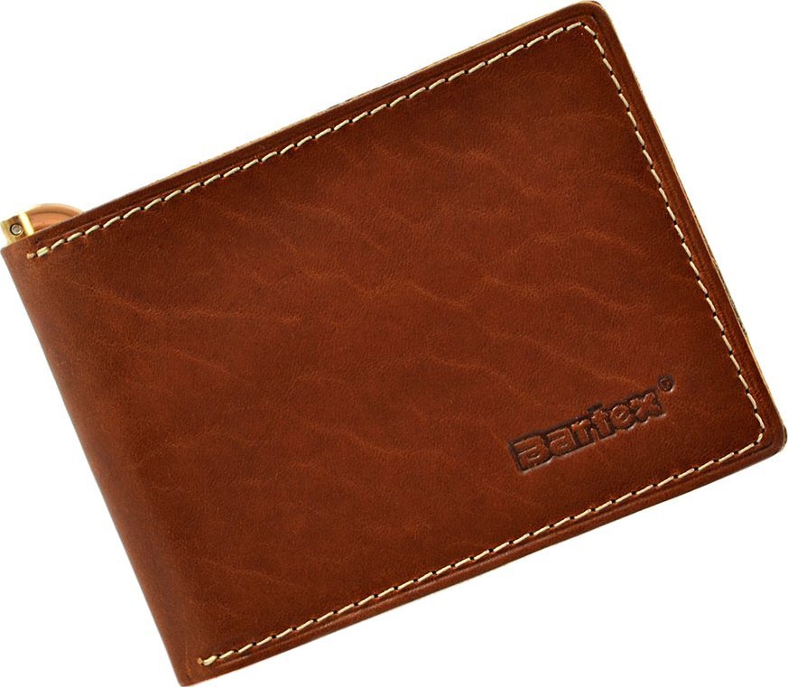 Bartex BARTEX 472-M skórzany portfel męski z klipem Slim * banknotówka RFiD 472-M