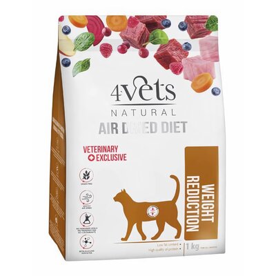 Karma dla kota suszona 4VETS NATURAL Weight Reduction 1 kg