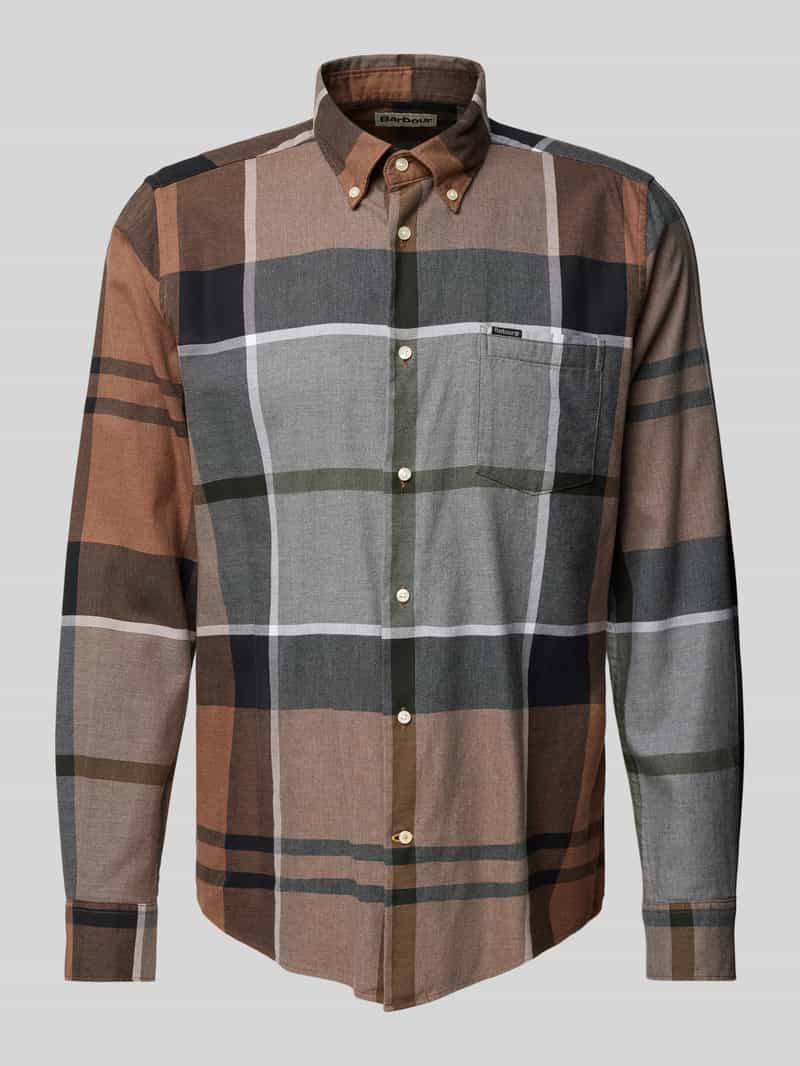 Koszula casualowa o kroju tailored fit z kołnierzykiem typu button down model ‘Dunoon’