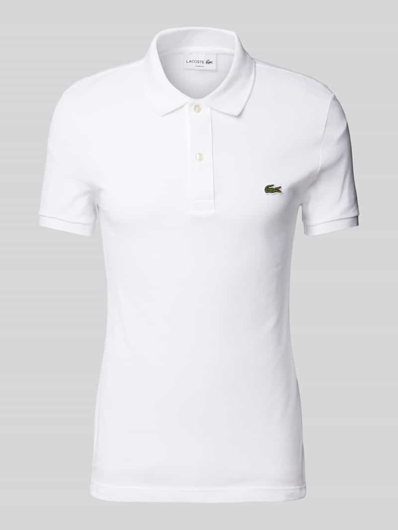 Koszulka polo o kroju slim fit z naszywką z logo model ‘PIQUE’