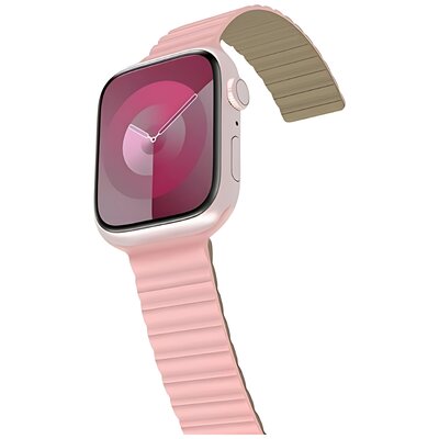 Araree Silicone Link do Apple Watch 42/44/45/49mm Różowo-zielony