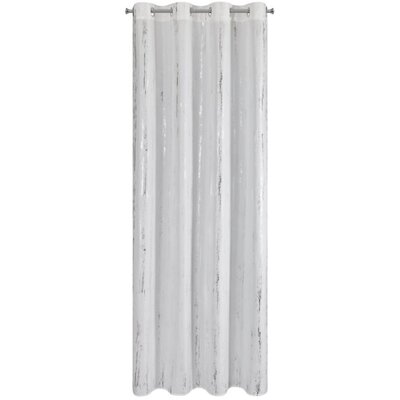 Zasłona EUROFIRANY Libi 140 x 250 cm Biało-srebrny