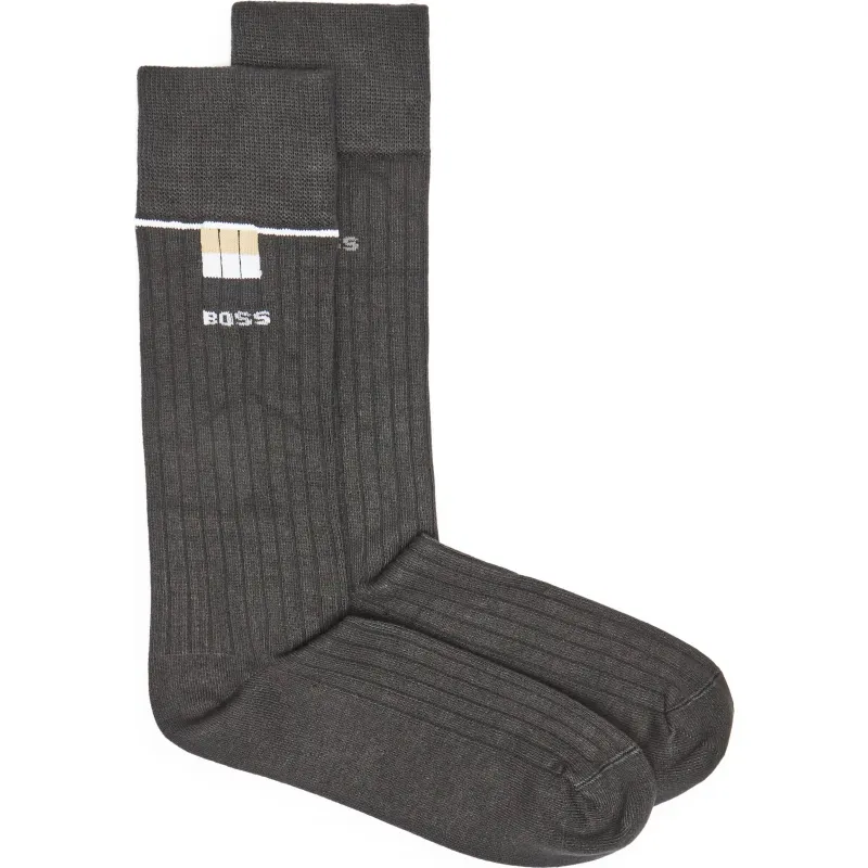 BOSS BLACK Skarpety 2-pack 2P RS Fine Rib EC