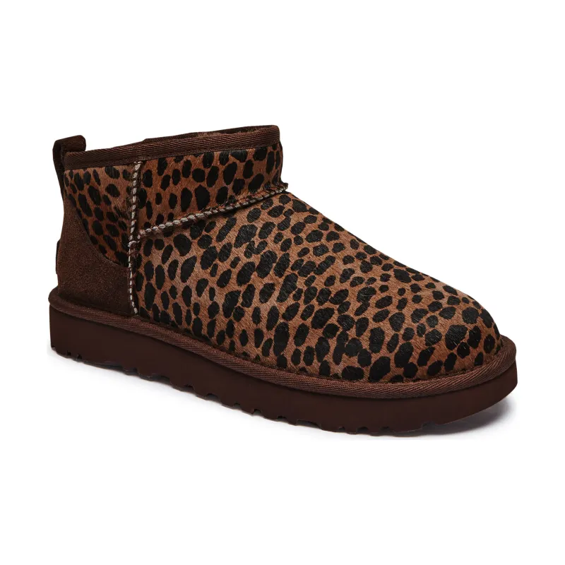 UGG Skórzane śniegowce CLASSIC ULTRA MINI CASPIAN | z dodatkiem wełny