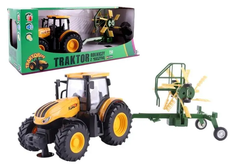 Traktor rolniczy ze zgrabiarką - Pro Kids