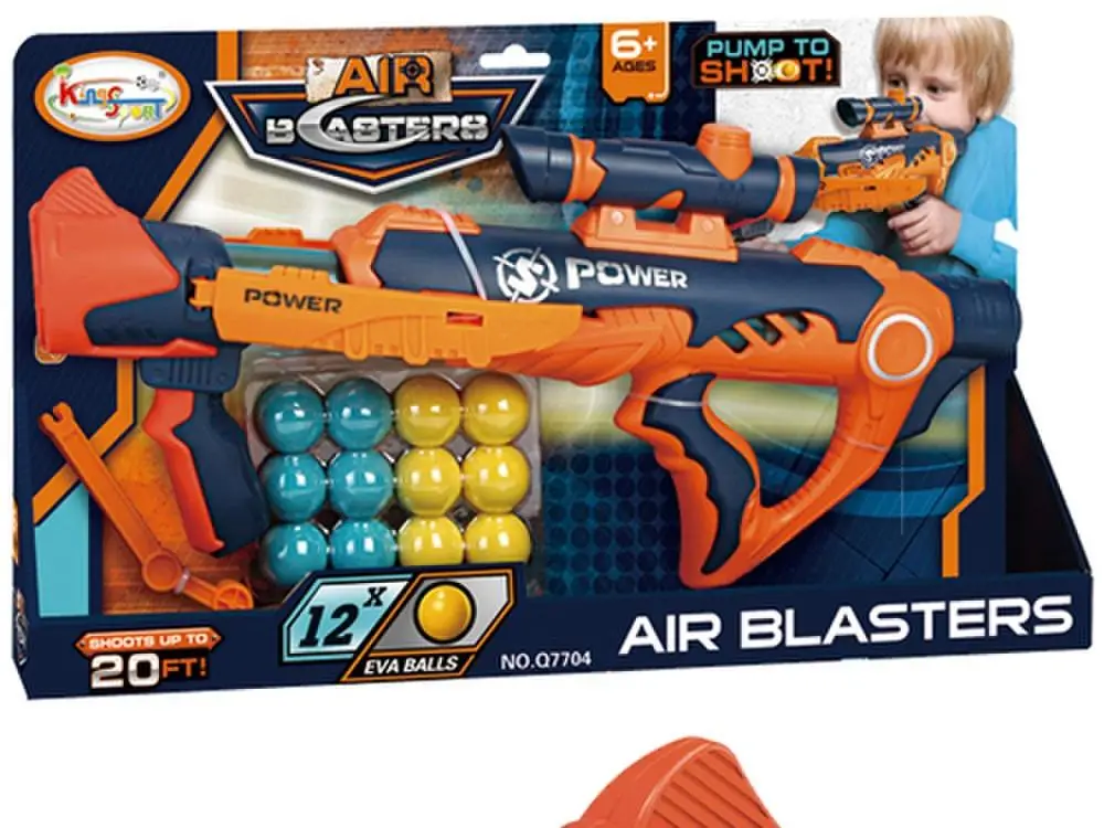 Pistolet na piankowe kulki wyrzutnia - Leantoys