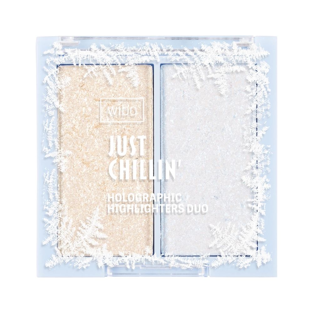 WIBO Just Chillin' Holographic Highilghters Duo paleta rozświetlaczy do twarzy 1 6g