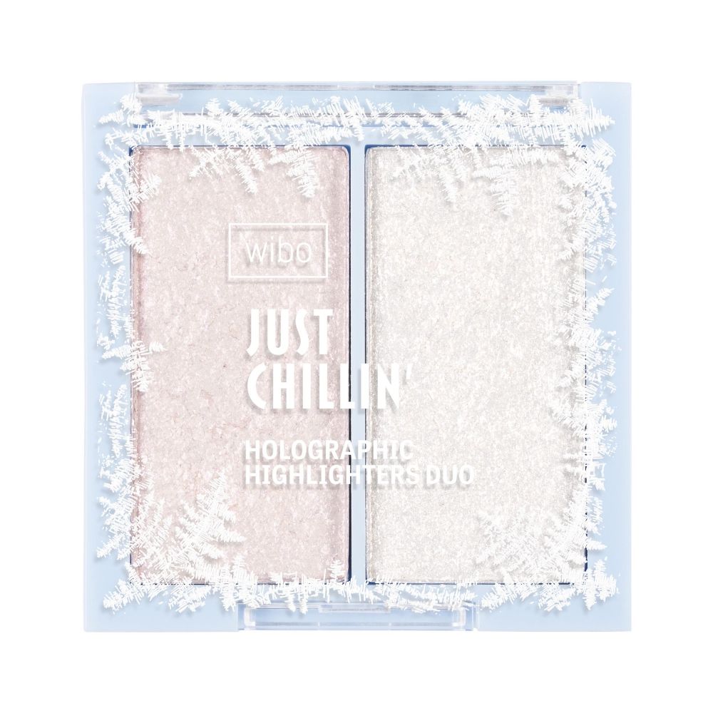 WIBO Just Chillin' Holographic Highilghters Duo paleta rozświetlaczy do twarzy 2 6g