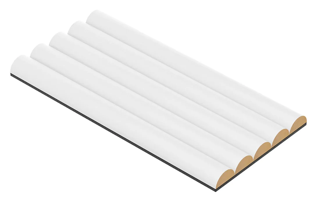 Elior Ryflowany biały panel ścienny Z1-R61