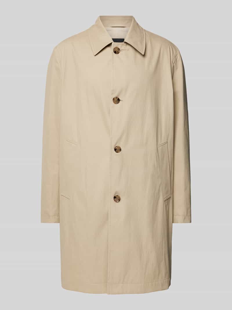 Płaszcz z kieszeniami z wypustką model ‘Clark’