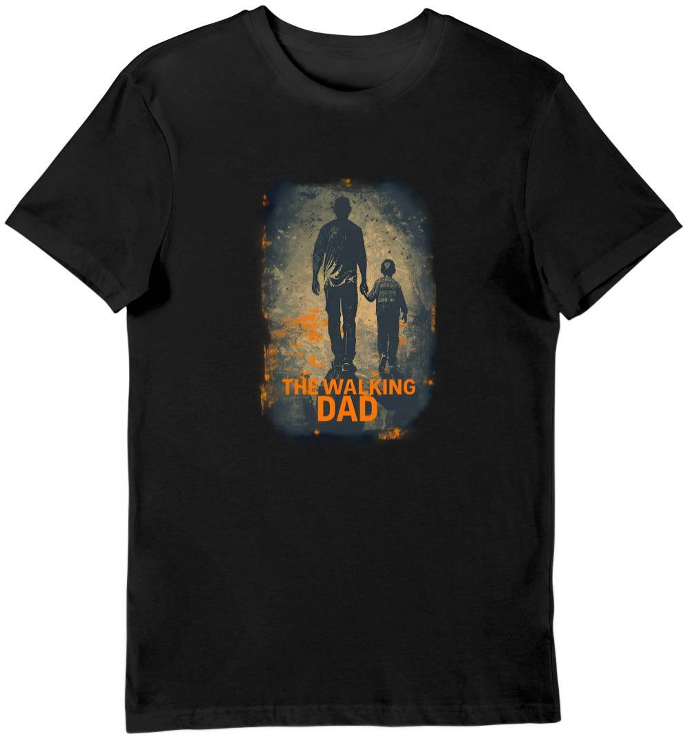 Koszulka męska dla taty the walking dad czarna L