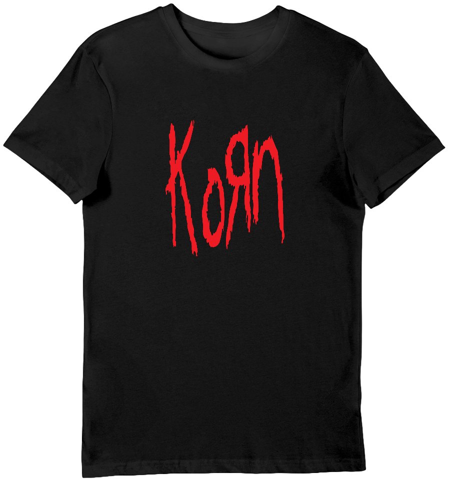 Koszulka męska logo Korn czarna L