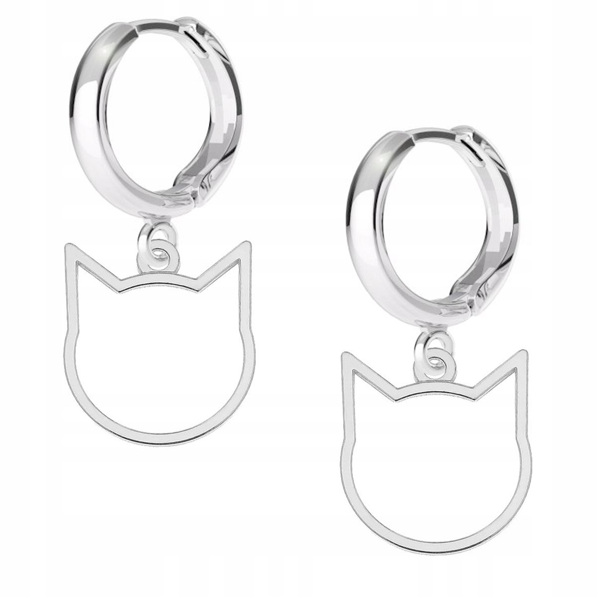 Kolczyki srebrne Kot Kotek Kotki 925